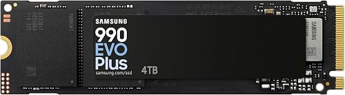 Samsung 990 EVO Plus, 4TB, PCIe 4.0 x4 / 5.0 x2, NVMe2.0 (up to 7250 MB/s), NVMe M.2 (2280), Internal Solid State Drive (SSD), MZ-V9S4T0BW - 1