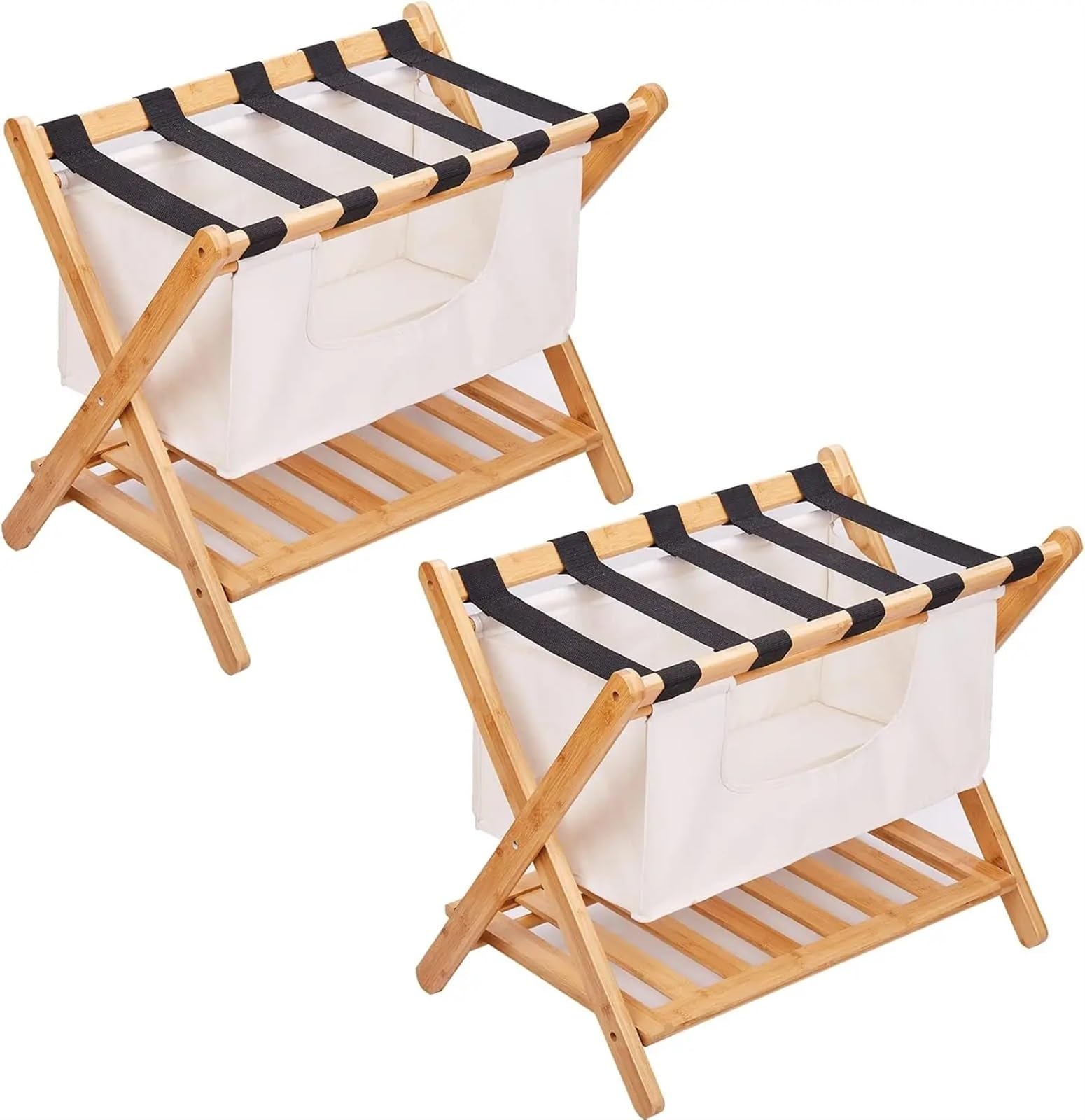 Porte-bagages pour chambre d'amis pliable lot de 2 maison voyage