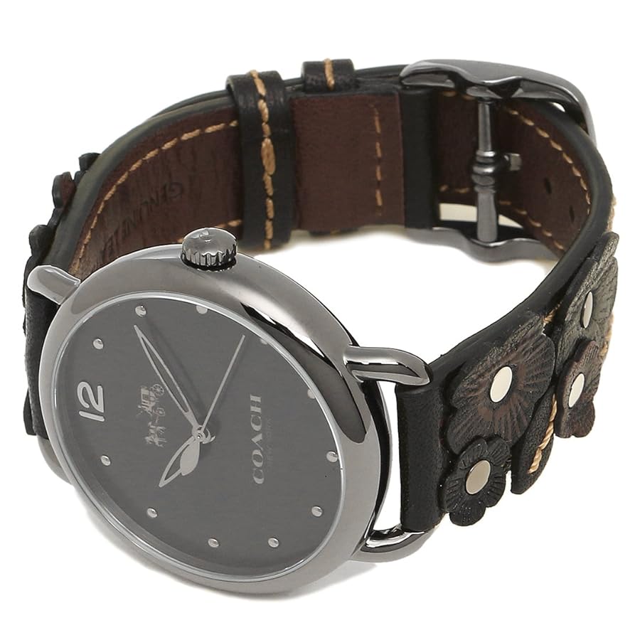 COACH レディース 腕時計 ブラック Amazon | [コーチ]時計 レディース デランシー フラワーズ 36MM
