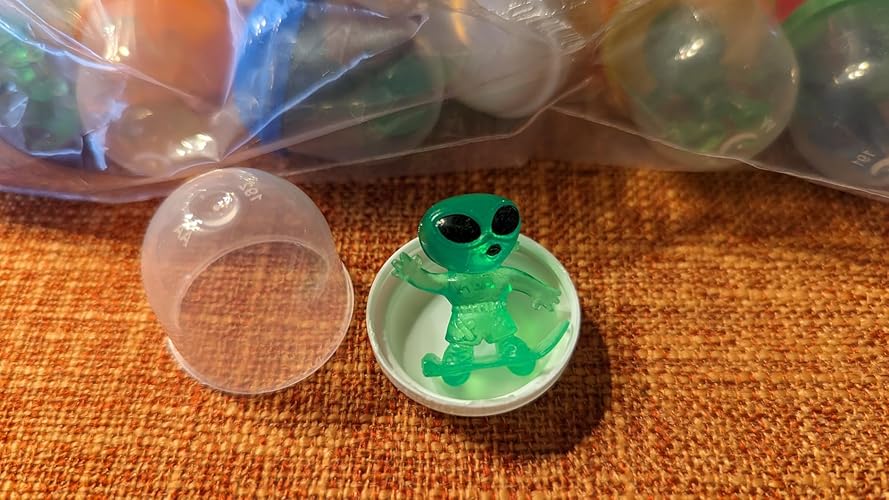 Vending Machine Capsules with Toys - 50 Pcs of 1.1 Inch Tiny