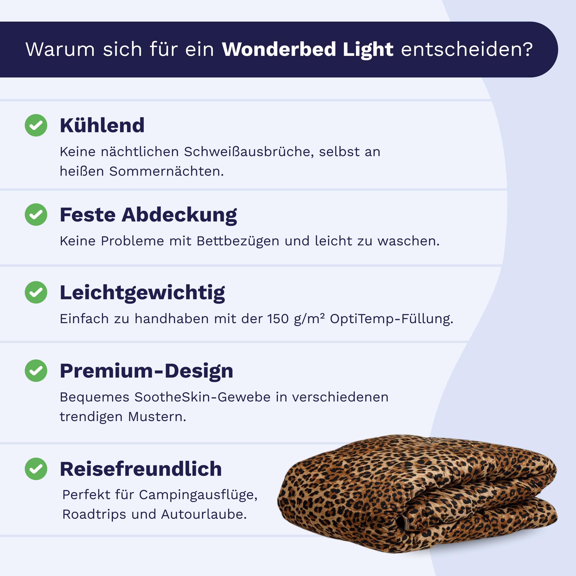 Zelesta Wonderbed Light Bettdecke 200x200 4 Jahreszeiten - Bettwäsche winterdecke und Sommer-Bettdecke Duvet - Waschbare bettdecke ohne Bezug - Anti-Allergene Steppdecke - Bettwäsche mit Muster