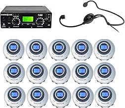 Enersound 15-Person Interpretation Translation System - US-Based Lifetime Limited Warranty and Support - Ideal for Church School Venues (For 15 People)