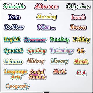 26 Pcs Classroom Schedule Magnets School Class Subject Magnets Teacher Subject Labels for Classroom Organization Teacher Course Schedule Whiteboard Bulletin Board Decorations