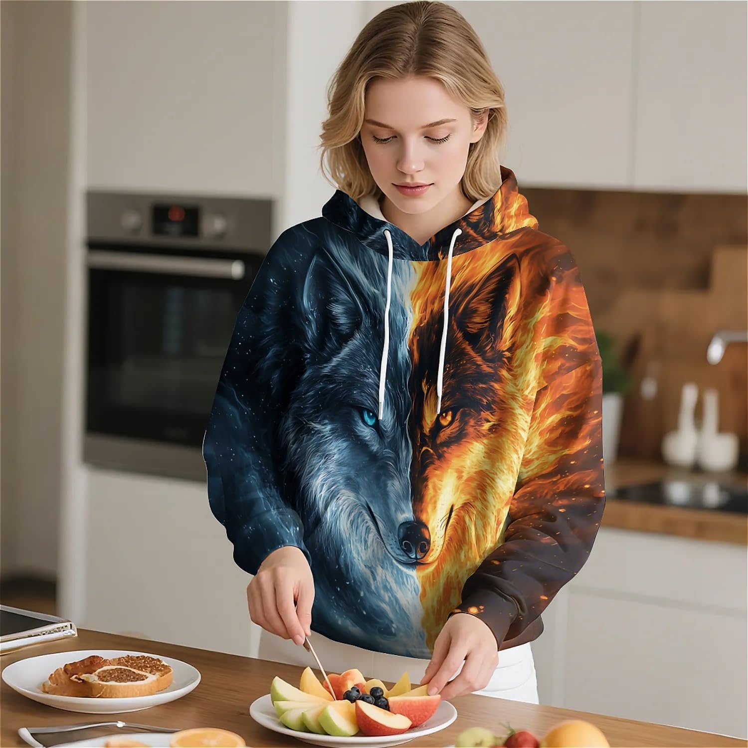 Unisex Hoodies, 3D Print Hoodie Graphic Pullover Hooded Sweatshirt Novelty Hoodies for Men, Women, Teen Boy - Image 5