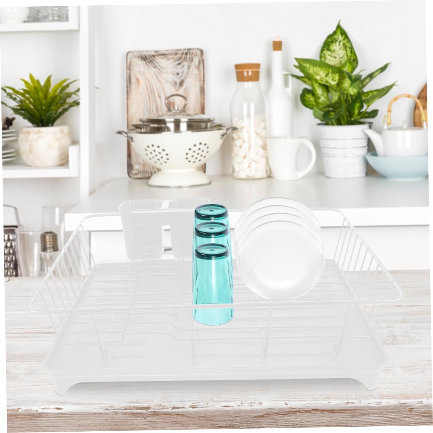 CHILDWEET Large Capacity Dish Drying Rack for Kitchen Sink Utensil Holder Space Saving Counter Dish Rack