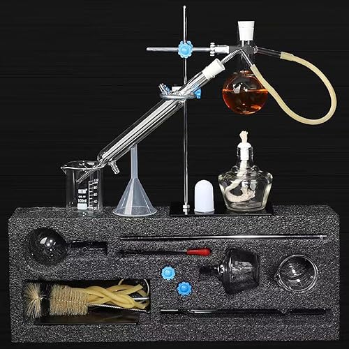 Miniatura 8 de Destilador casero Destilación para hacer tu propio aceite esencial, luz de luna, destilador de alcohol, kit de cristalería de laboratorio,