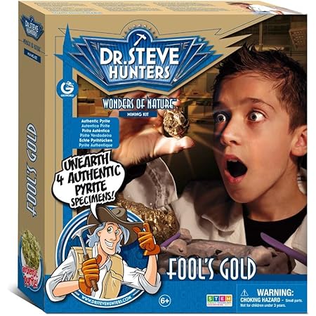 Amazon Geoworld 鉱石発掘キット パイライト 4個入り Ed5k 正規品 おもちゃ おもちゃ