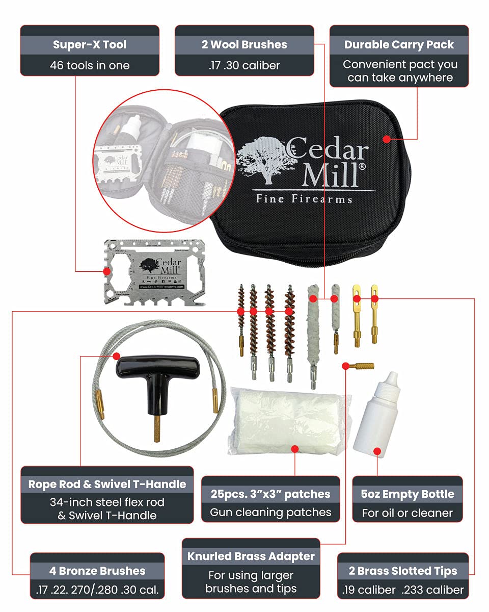 CableSnake™ .223/5.56 Gun Cleaning Kit Rifle Cleaning Kit & Gun