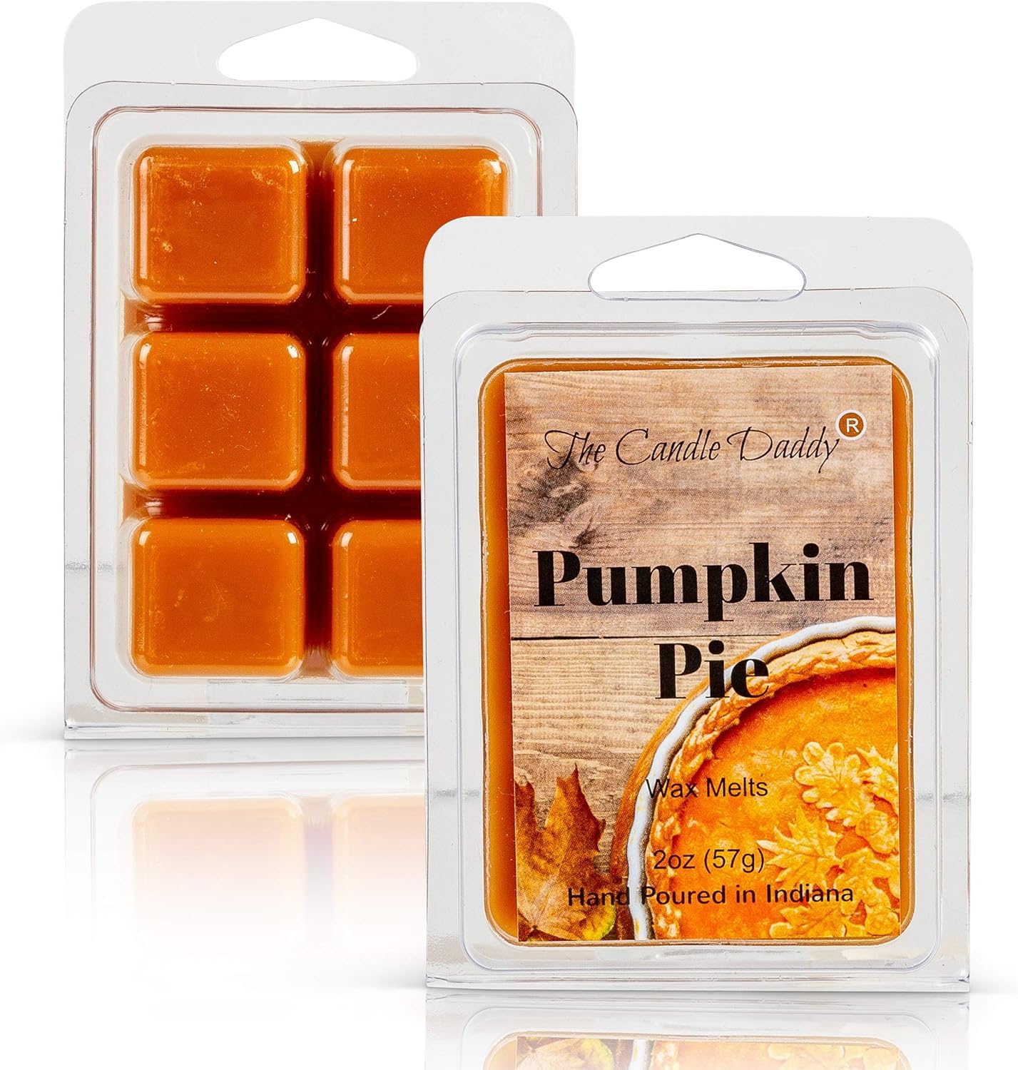 CANDLE_CABINETS Pumpkin Pie Scented Wax Melt Scented Melt- Maximum Scent Wax Cubes/Melts- 1 Pack - 6 Cubes, Gift for Women, Men, BFF, Friend, Wife, Mom, Birthday, Sister, Daughter, Anniversary