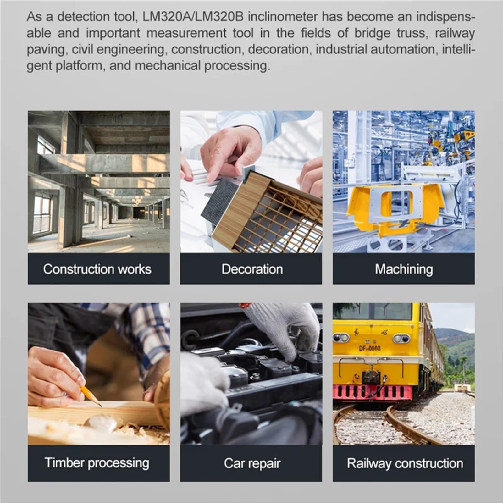LM320A LM320B elektroniczny kątomierz cyfrowy kątomierz magnetyczny pochyłomierz kątownik podświetlenie tła (kolor: LM320A)