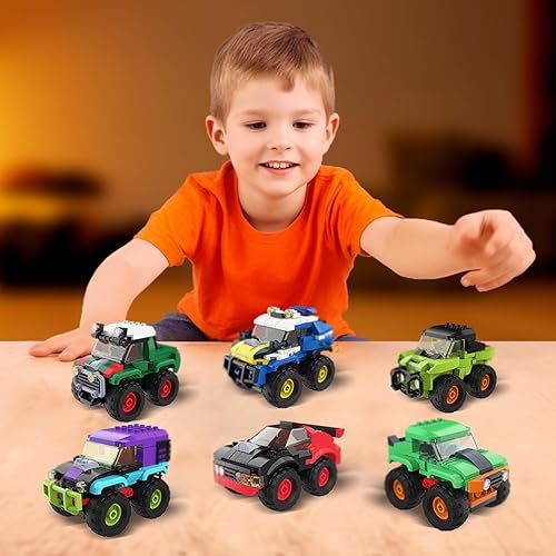 Miniatura 4 de TG BLOCKS Monster Truck - Juguete de construcción de micro ladrillos para niños y niñas, juguete de construcción para niños, juguete de construcción