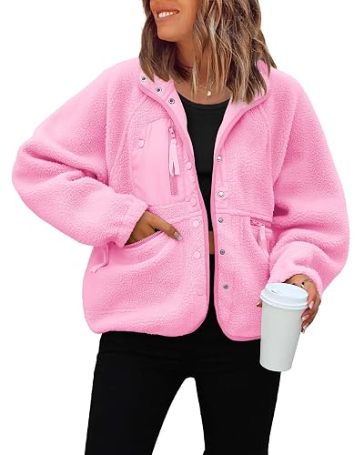 ReachMe Sherpa Jacket Cropped Fleece Jackets Winter Coats