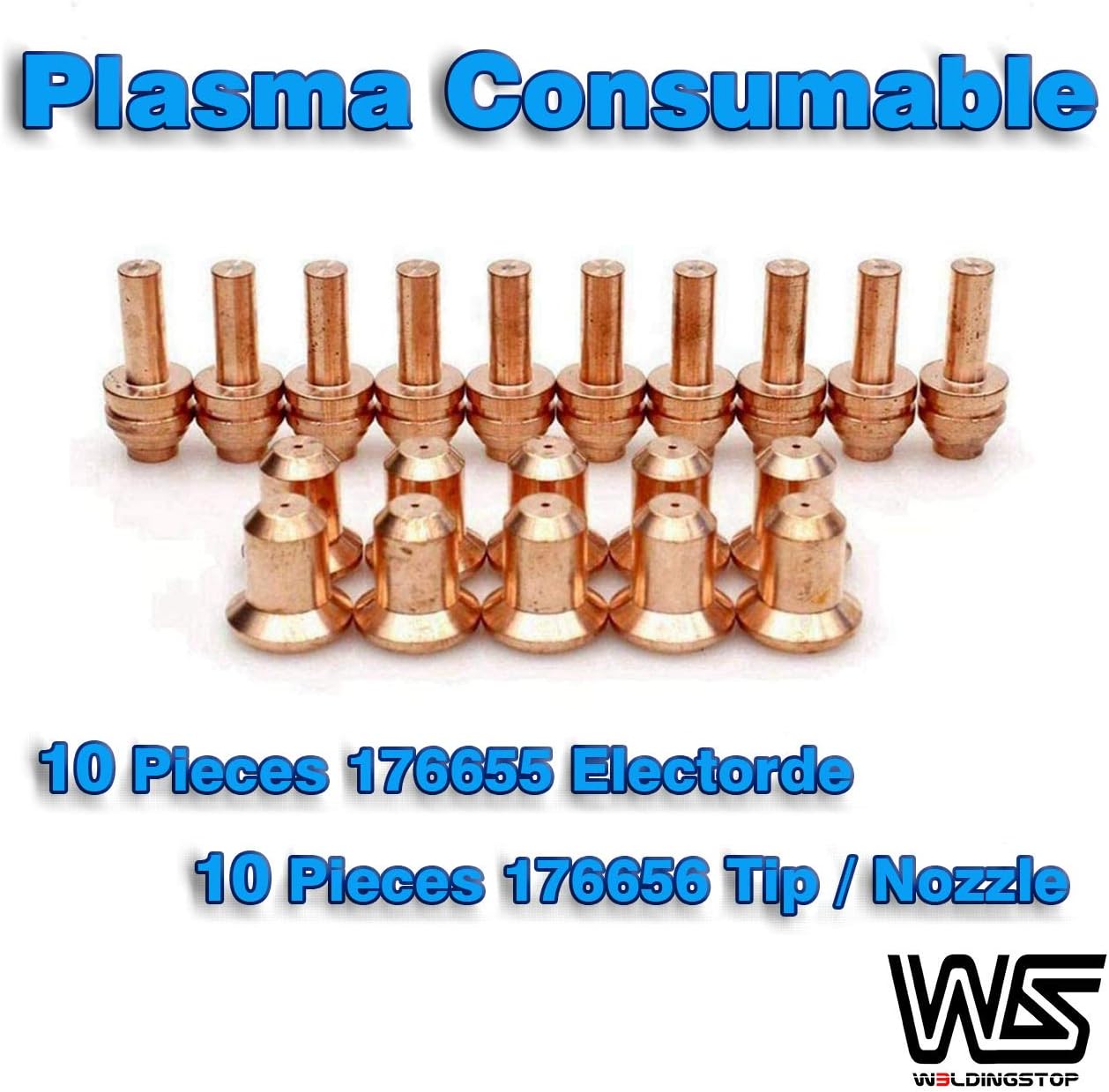 WeldingStop 176655 176656 Kit for Miller Spectrum 375 X-treme Plasma Cutter ICE-25C ICE-27C Torch WS OEMed consumables (NOT Spectrum 375 X-treme Cutter with XT30 torch)
