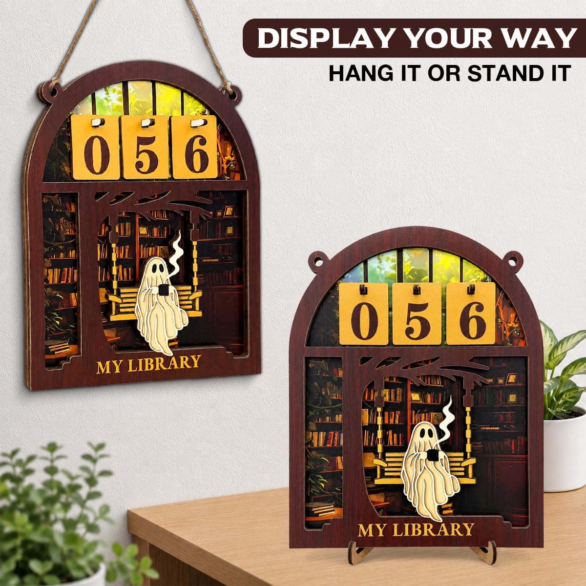 Halloween Decor Book Lovers Gifts Books Read This Year Counter Sign image 5