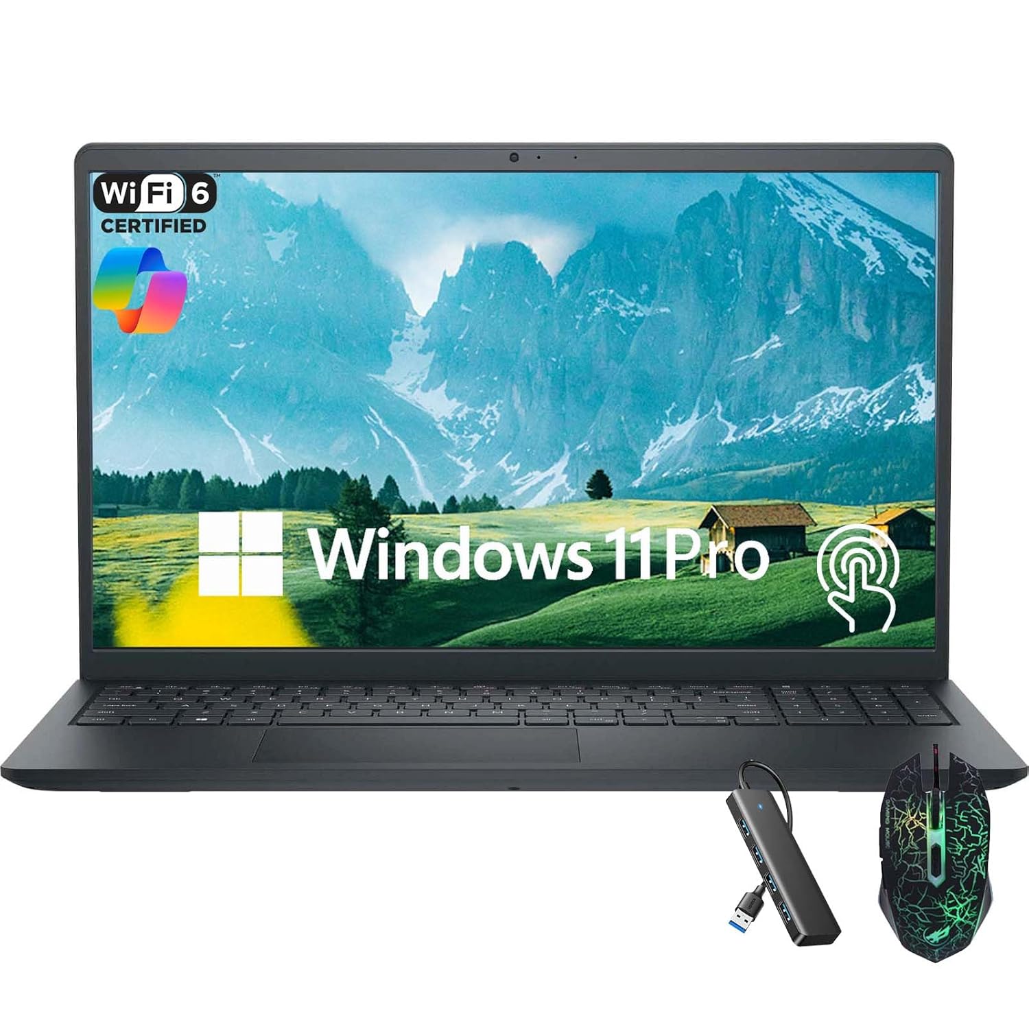 Dell Inspiron 15 6 Touchscreen Laptop 15 6 Business Laptops Computer 10-Core Intel Core i5-1334U Processor 16GB RAM