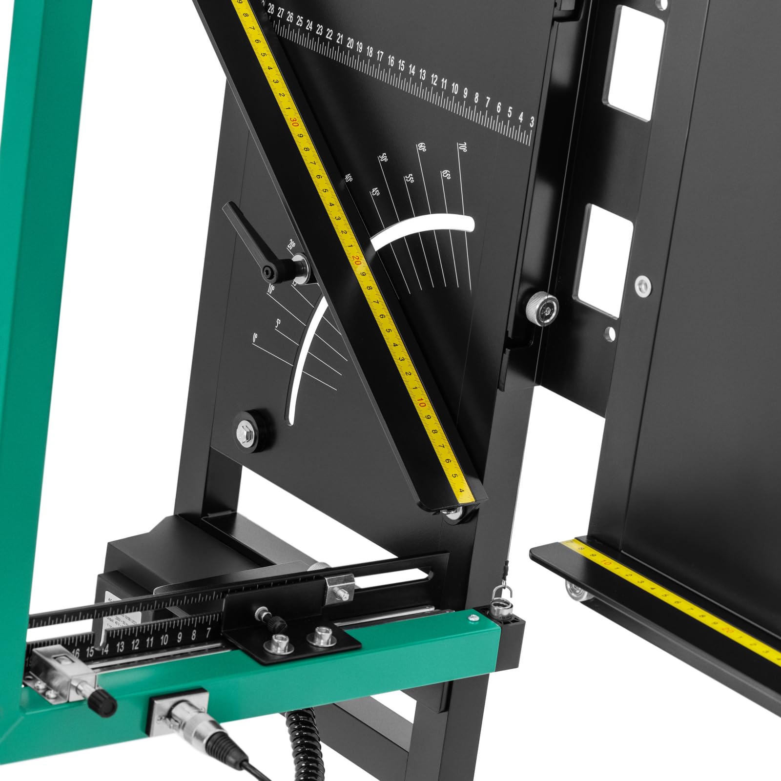 MSW przecinarka do styropianu 200 W 1350 mm z podstawką, uchwytem rusztowania, drutem, 5 zacisków styropianowych i tarnikiem do cięcia gorącego drutu, do styropianu, piła termiczna