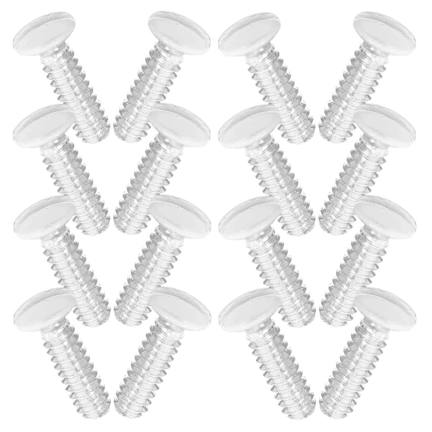 100pcs 6-32 Thread Wall Plate Screws 12.7mm Long Flat Head Milled Slot Outlet Panel Screws for Electrical Switches and Light Fixtures