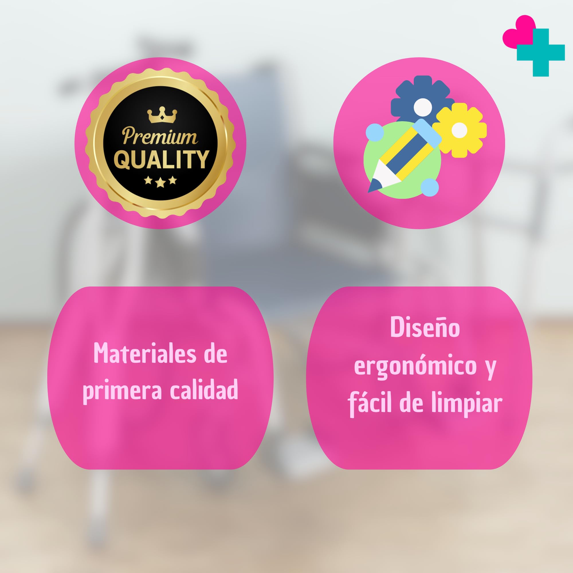 GERCARE Silla Ducha con Ruedas de Traslado con Cubeta. Silla WC Personas Mayores con Estructura de Acero Resistente. Silla Baño Adulto con Reposapies. Ideal para Baño, Traslado y Cuidado de Mayores