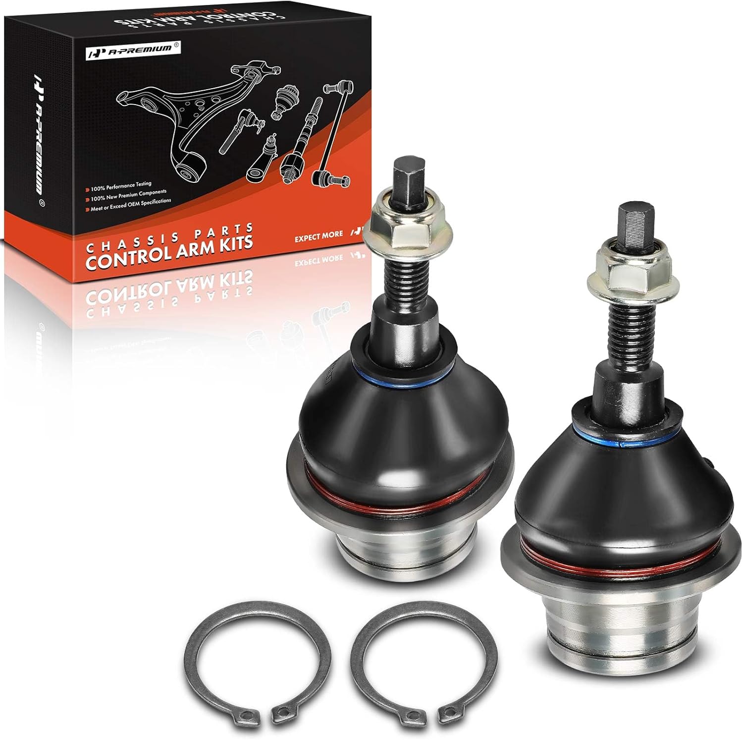 A-Premium 2 x Front Upper Ball Joint, Compatible with Ford Bronco 2021 2022 2023