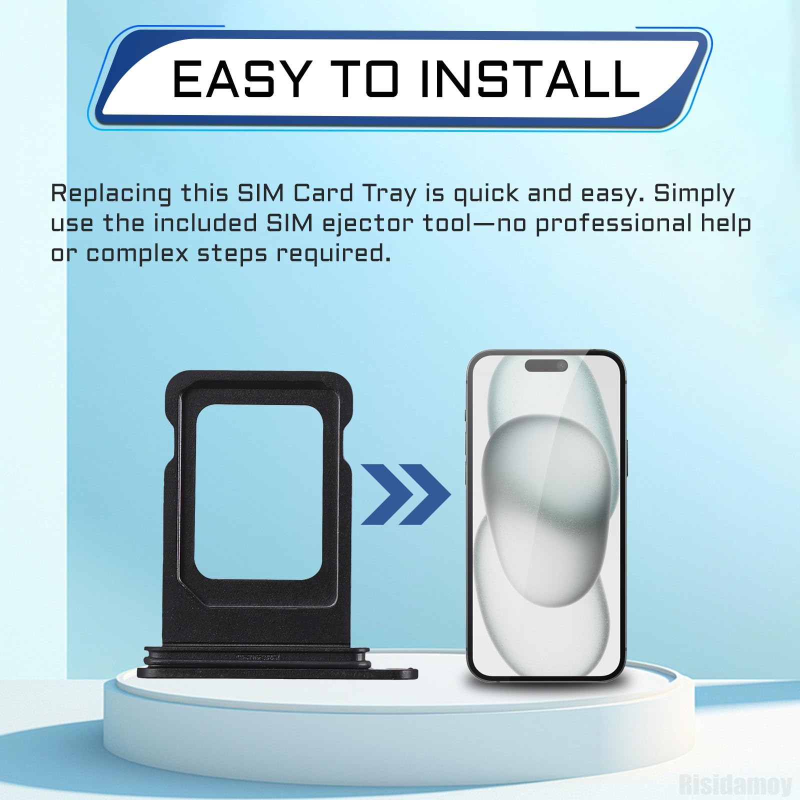Amazon.com: Risidamoy for iPhone 15 15 Plus Single SIM Card Tray