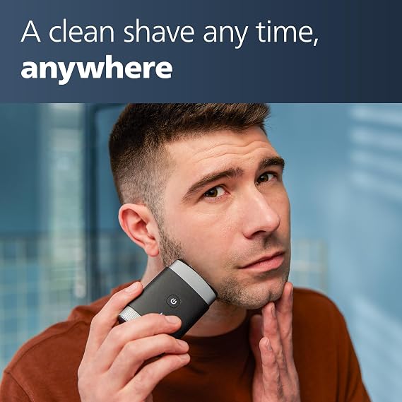 Philips Norelco Portable Electric Shaver, Black