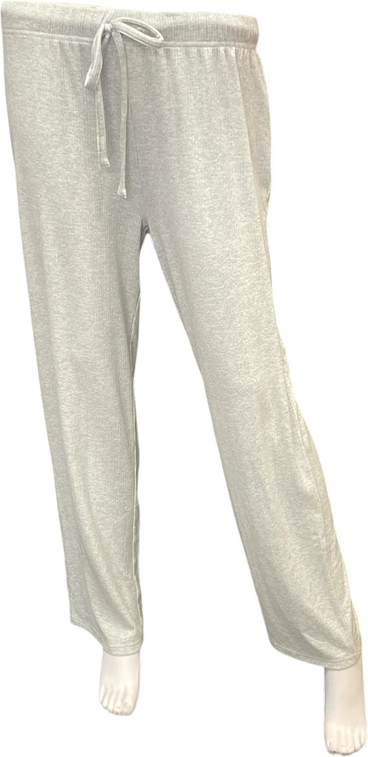 TAHARI Women's 2 Pack Straight Leg Drawstring Pajama Pants with Pockets - Image 2