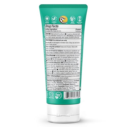 Miniatura 2 de Badger Crema de protección solar SPF 40 para bebés (paquete de 2)  Protector solar para bebés de amplio espectro resistente al agua con óxido de