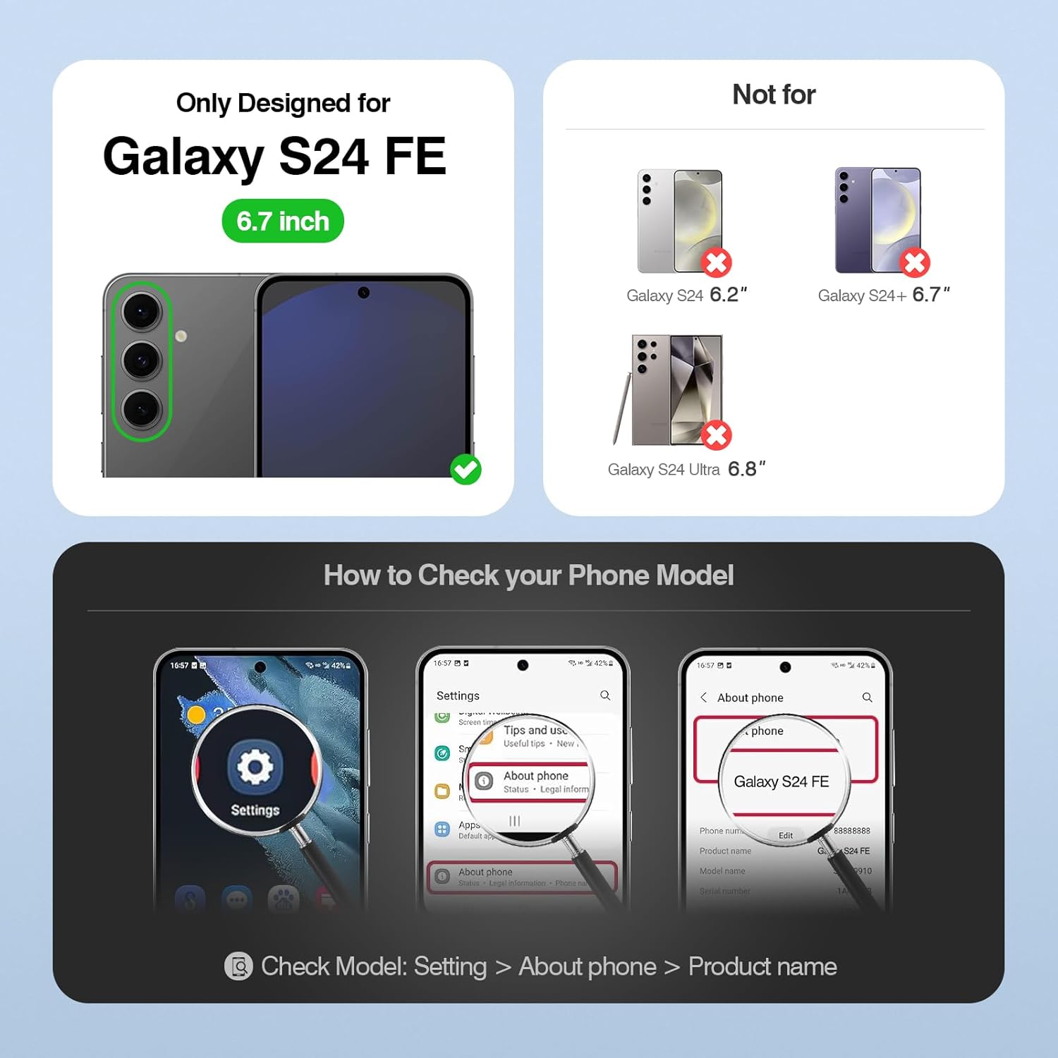 Compatible with Samsung Galaxy S24 FE 5G Wallet Case with Card Holder RFID Blocking Zipper Poket PU Leather Phone Case Flip Protective Cover Wrist Strap Credit Card Slots Men Women,Wine Red - Image 7