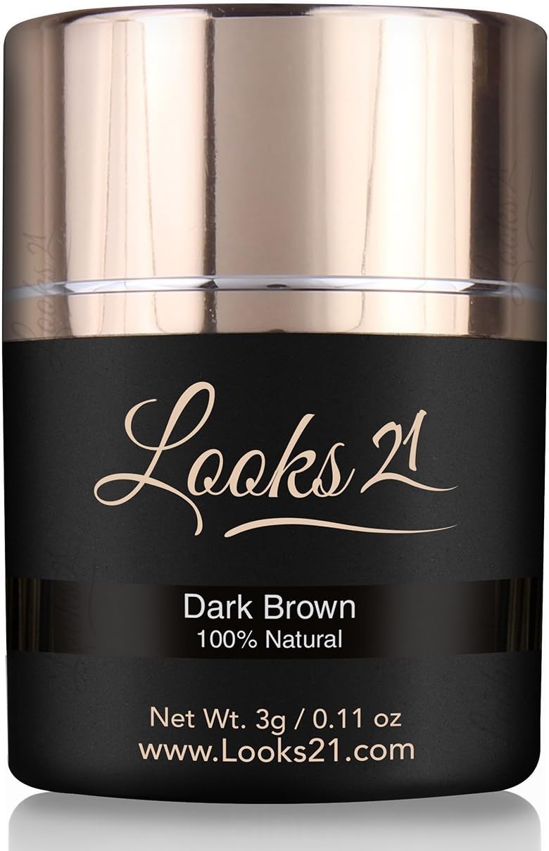 Looks21 Hair In 30 Seconds (Dark Brown, 3 Grams/0.11Oz)|Hair Loss Concealer