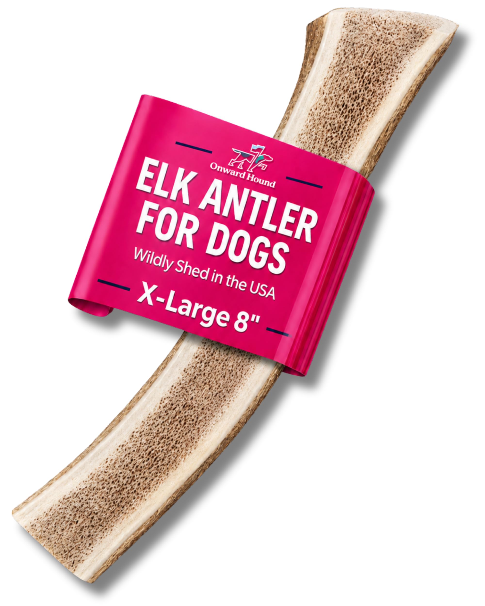 Onward Hound Elk Antlers for Dogs, Split XL 8 in+, 1-Pack