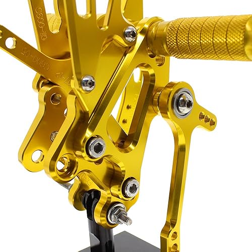 Miniatura 37 de FXCNC CNC CBR 600RR Billet - Juego de clavijas traseras para motocicleta, reposapiés trasero totalmente ajustables, compatibles con CBR600RR 2007