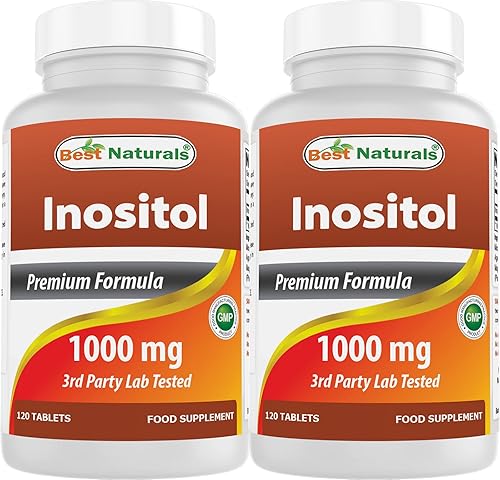 Best Naturals Inositol 1000 mg 120 comprimidos (120 unidades (paquete de 1)) (120 unidades (paquete de 2))