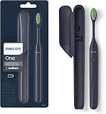 Amazon product image of Philips One by Sonicare Battery Toothbrush, 1 Brush Head, Midnight Blue | Micro-Vibration Bristles, 2-Minute Guided Timer, Includes Travel Case, HY1100/04