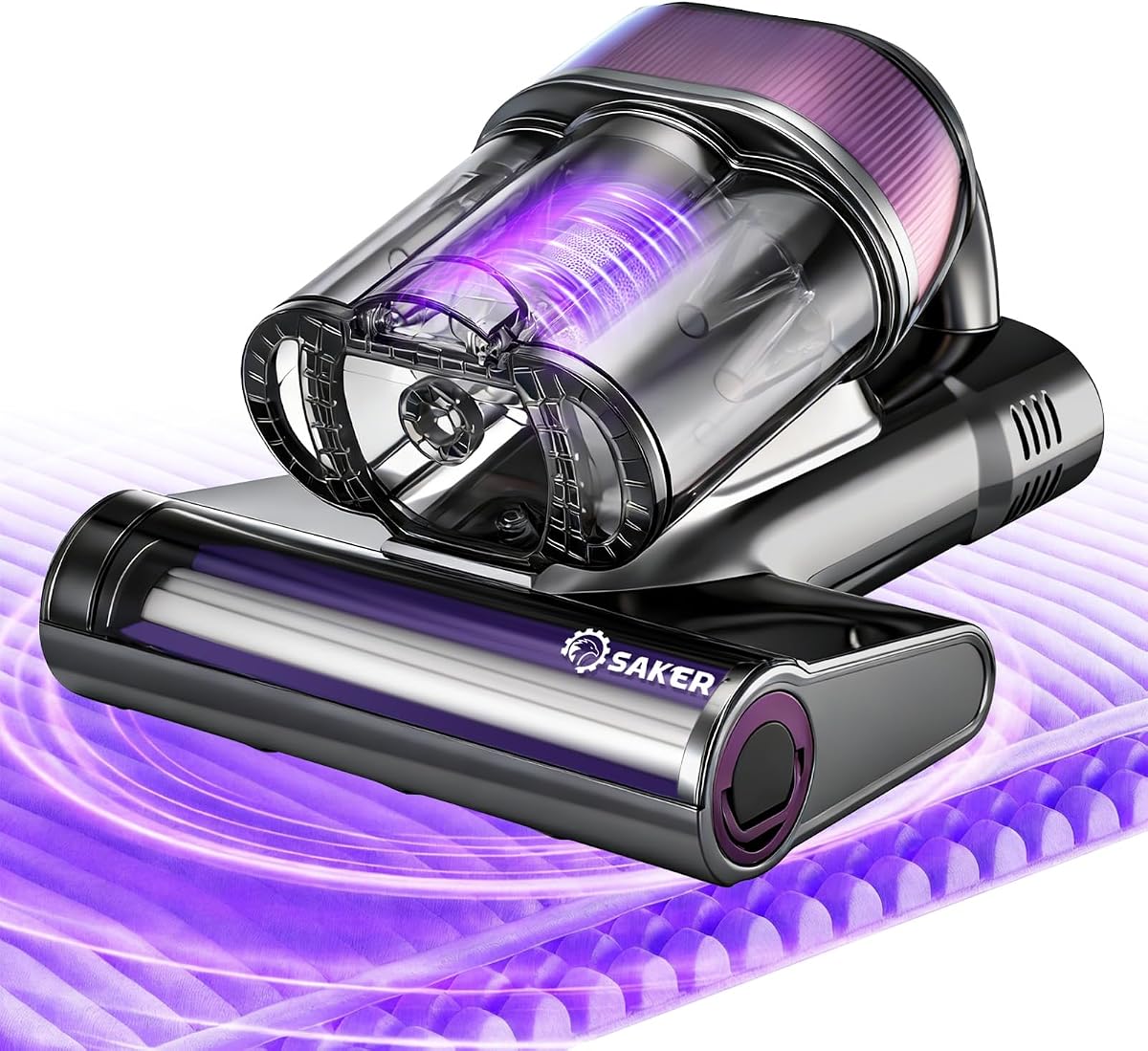 Mattress Vacuum Cleaner, Handheld Bed Vacuum Cleaner with 16KPa Suction UVC Light, 140°F Heated Air, HEPA Filter, Aroma Function, 16.4FT Cord for Cleaning Bed, Sofa, and Couch