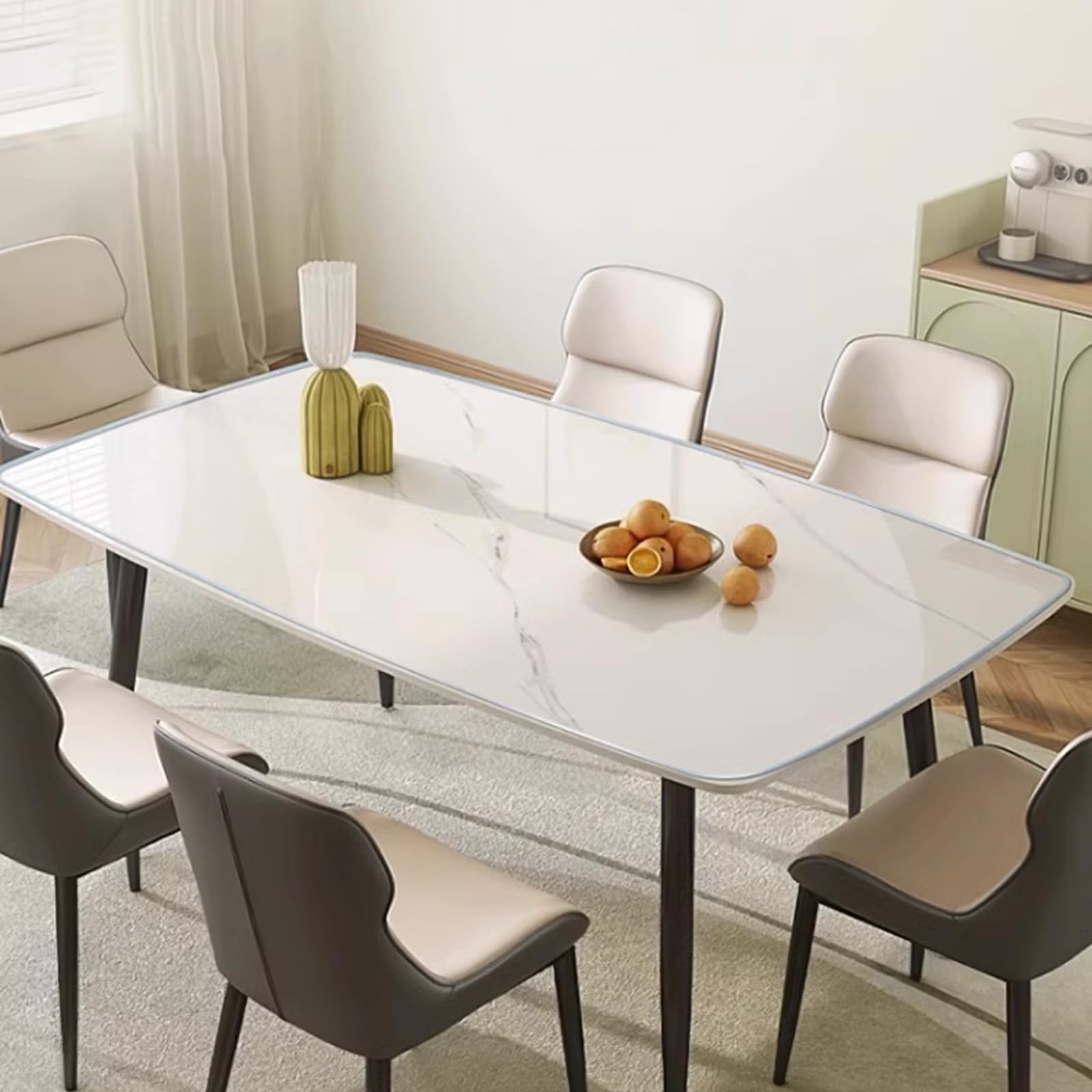 Film de Protection de Bureau en PVC transparent 85cm nappe plastique vinyle épaisseur 4.0
