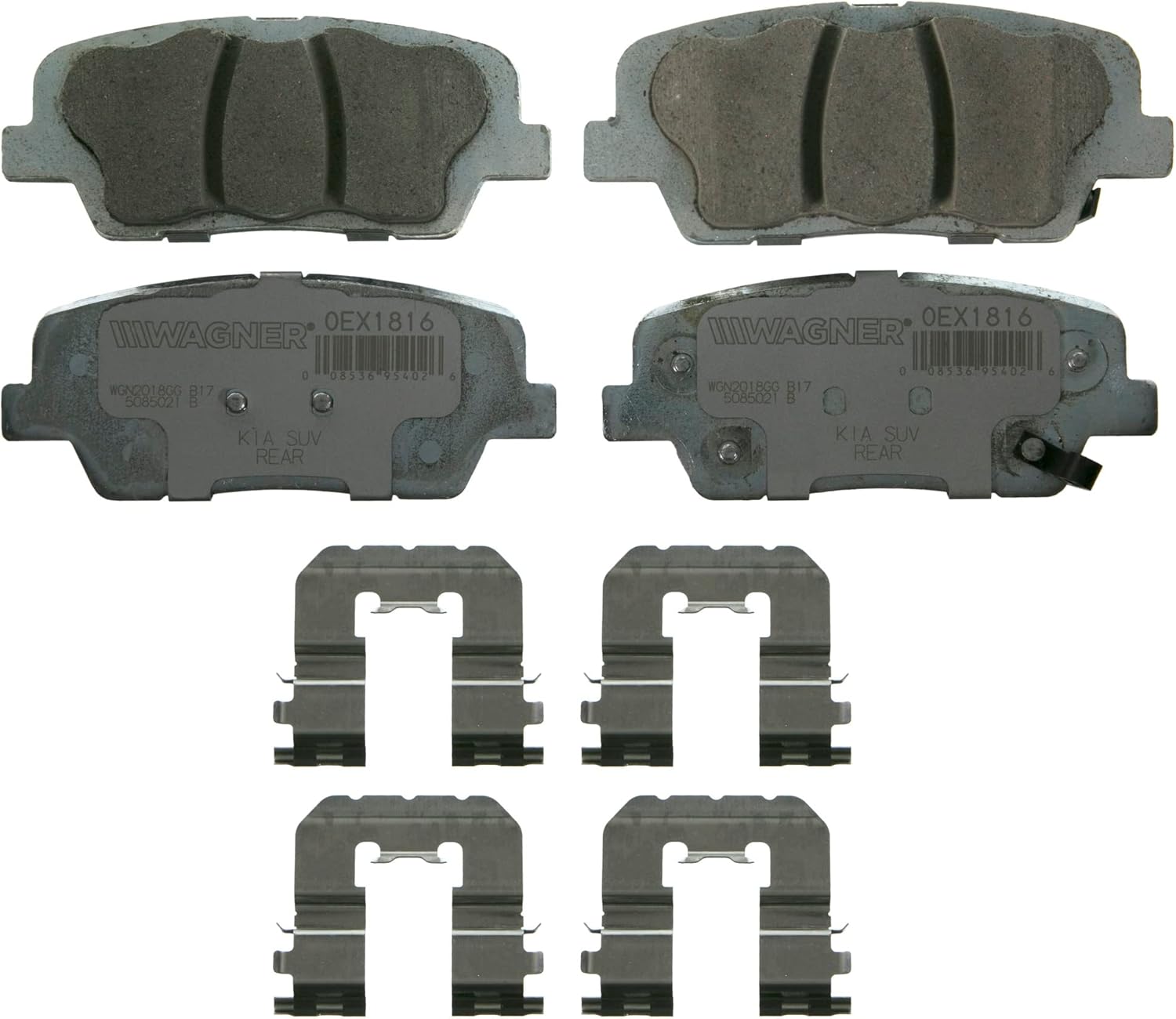 Wagner Brake OEX OEX1816 Disc Brake Pad Set Premium Ceramic