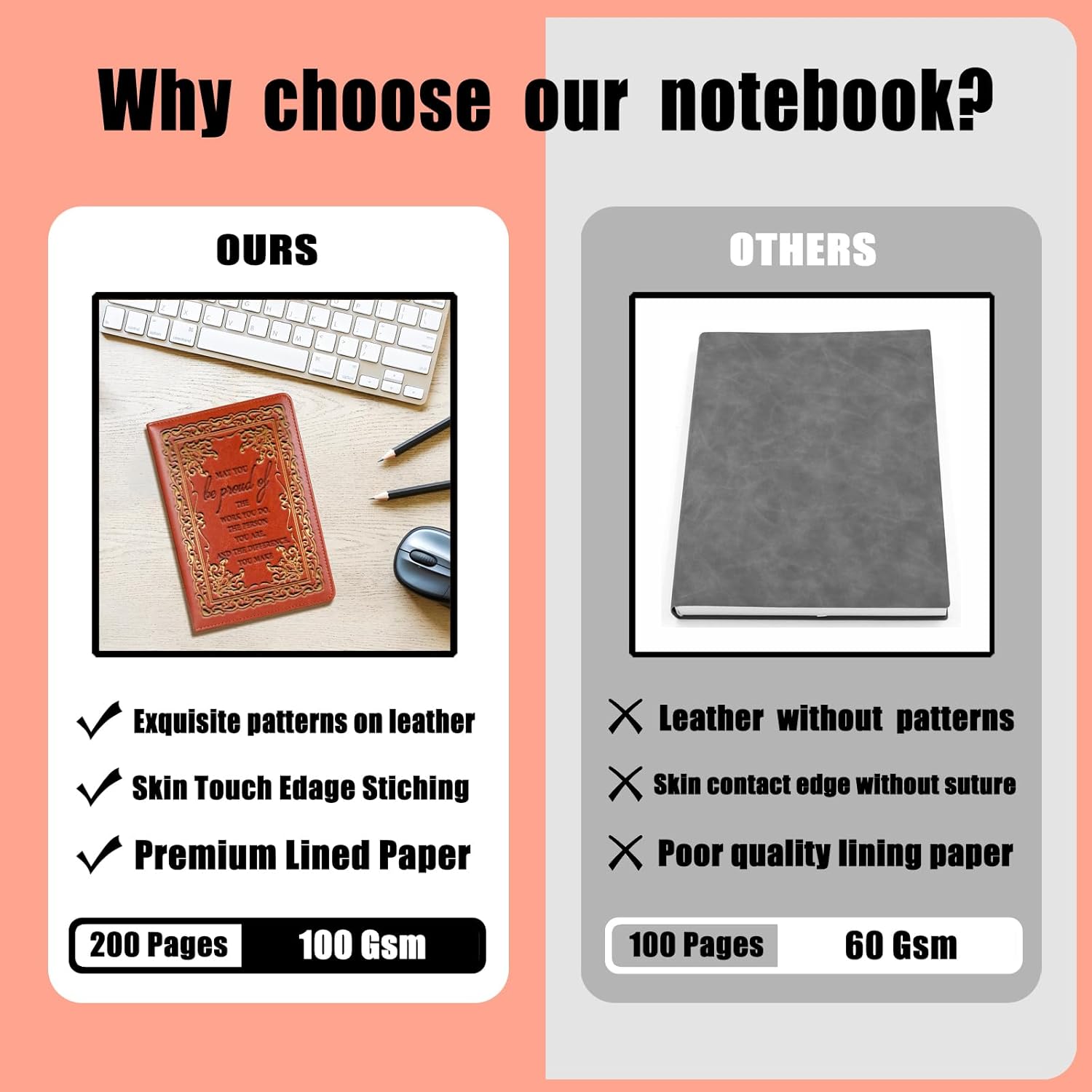 LBWCER Thank You gift May you be proud of the work you do, for Volunteer Staff Coach Nurse Teacher Social Worker Notebook Gift Travel Journal (May brown) - Image 3