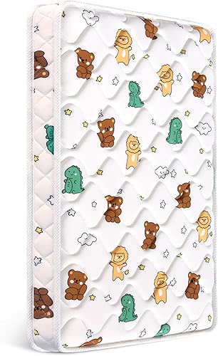 Colchón para cuna mini de 38" x 24" x 4" - Soporte firme y comodidad, espuma premium, silencioso e inodoro, colchón hipoalergénico para cuna mini