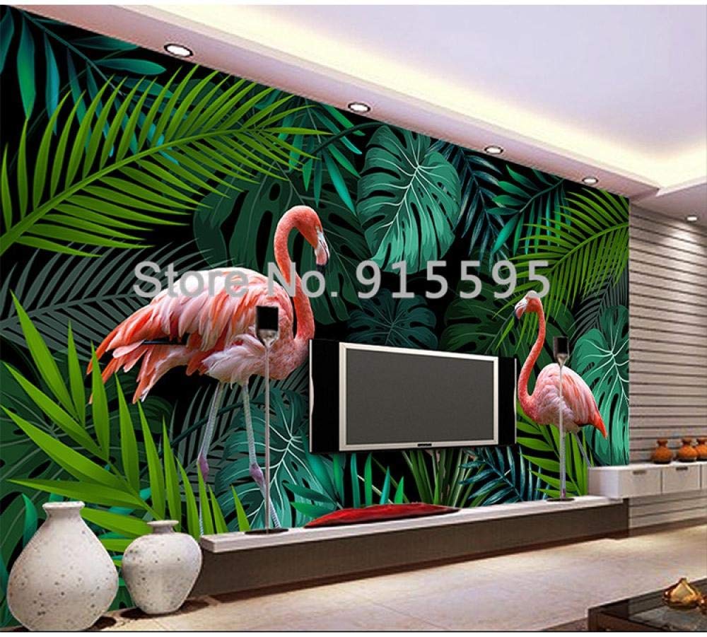 Papier peint forêt tropicale pour salon panoramique style pastoral