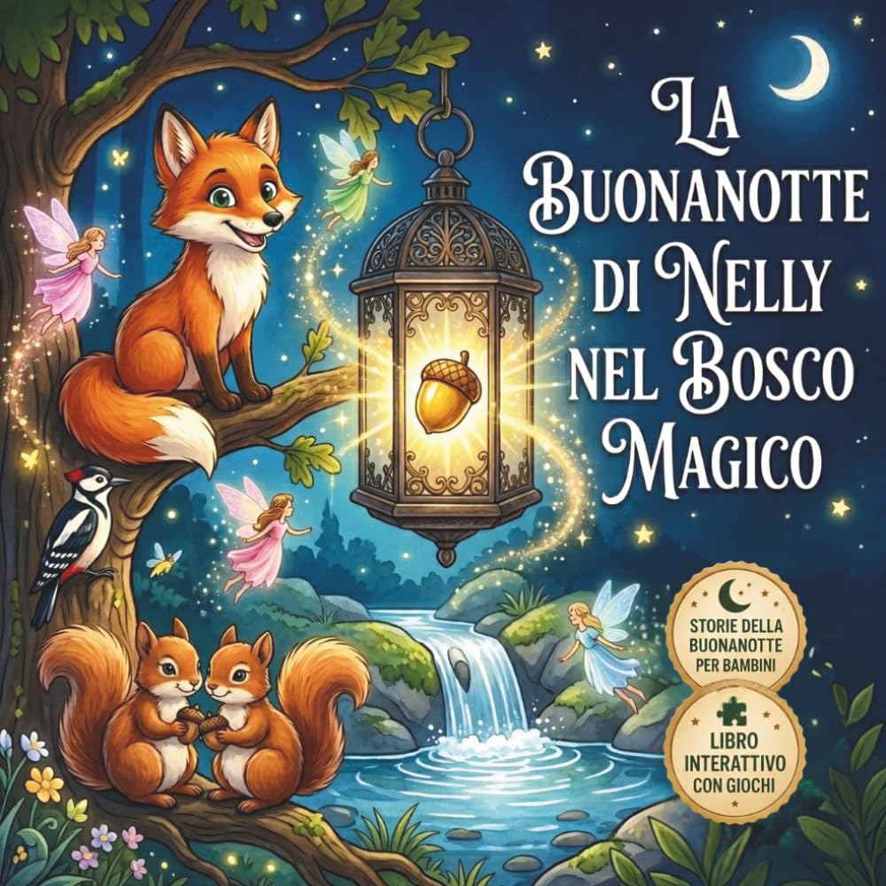 La Buonanotte di Nelly nel Bosco Magico: Favola della buonanotte per bambini 3 - 6 anni con animali la Volpina Nelly e altri animali del bosco, fate, ... (La biblioteca delle piccole meraviglie)