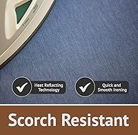 Vista 3 de Almohadilla para tabla de planchar de tamaño completo, almohadilla gruesa acolchada para tabla de hierro con superficie de planchado suave