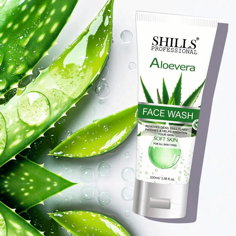 PRATHNA CREATION Aloe Vera Face Wash for Glowing Skin | Hydrating & Soothing Cleanser for Men & Women | Gentle Foaming Daily Face Wash for Fresh & Clear Skin | Suitable for All Skin Types | 100ml (ALOEVERA) 1