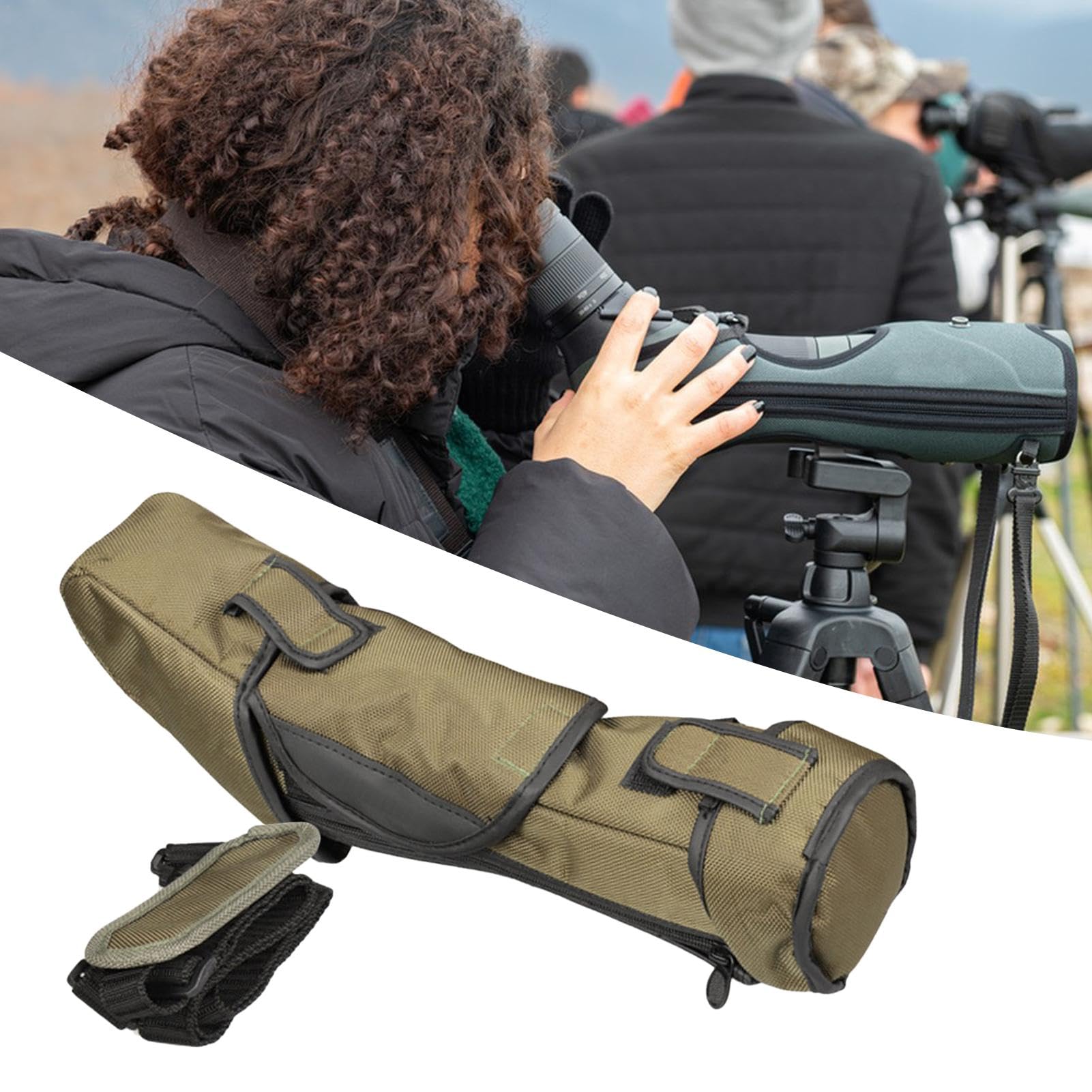 Generisch Teleskop-Tasche, Schutz Tasche für Spektiv, Multifunktional, Tragbar mit Schultergurt, Staub- und Wasserdicht, für 80 mm Durchmesser