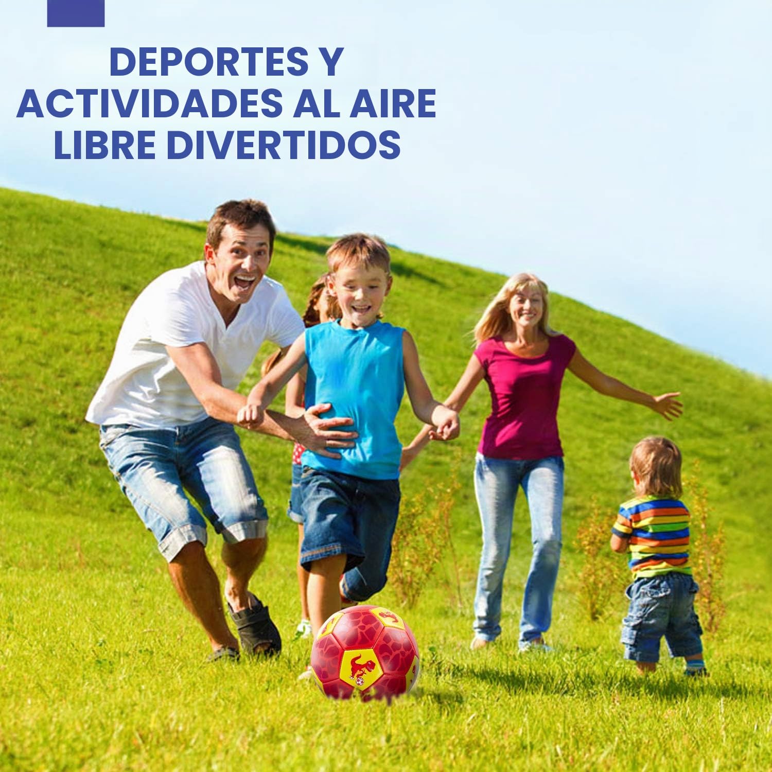 hahaland Balon Futbol Talla 3 para Niños, Pelota Futbol Dinosaurio | Balon de Futbol de Ocio con Inflado y Bolsa de Malla, Juguetes al Aire Libre para niños 3+ Años