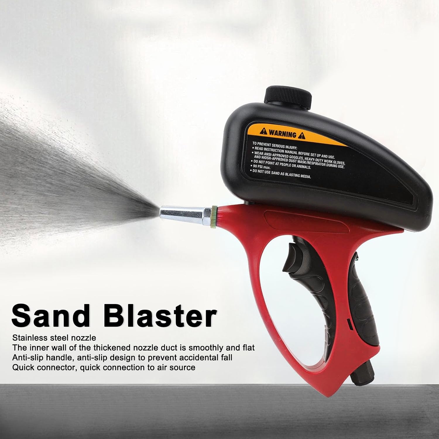 Garosa Air Sandblaster Sand Soda for Auto Repair Furniture Repair Pool Cleaning with Quick Plug Connector 90PSI Pressure