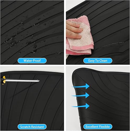 Miniatura 5 de San Auto Alfombrillas de automóvil para Mercedes-Benz GLE 350 450 580 5 asientos 2020 2021 2022 2023 ajuste personalizado (no para pareja) de goma,