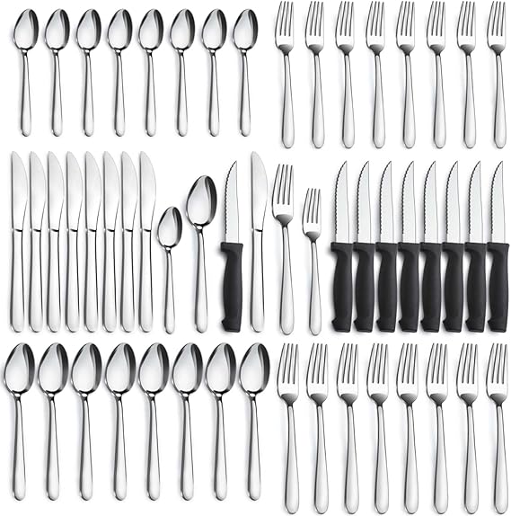 48-Pieces Silverware Set for 8