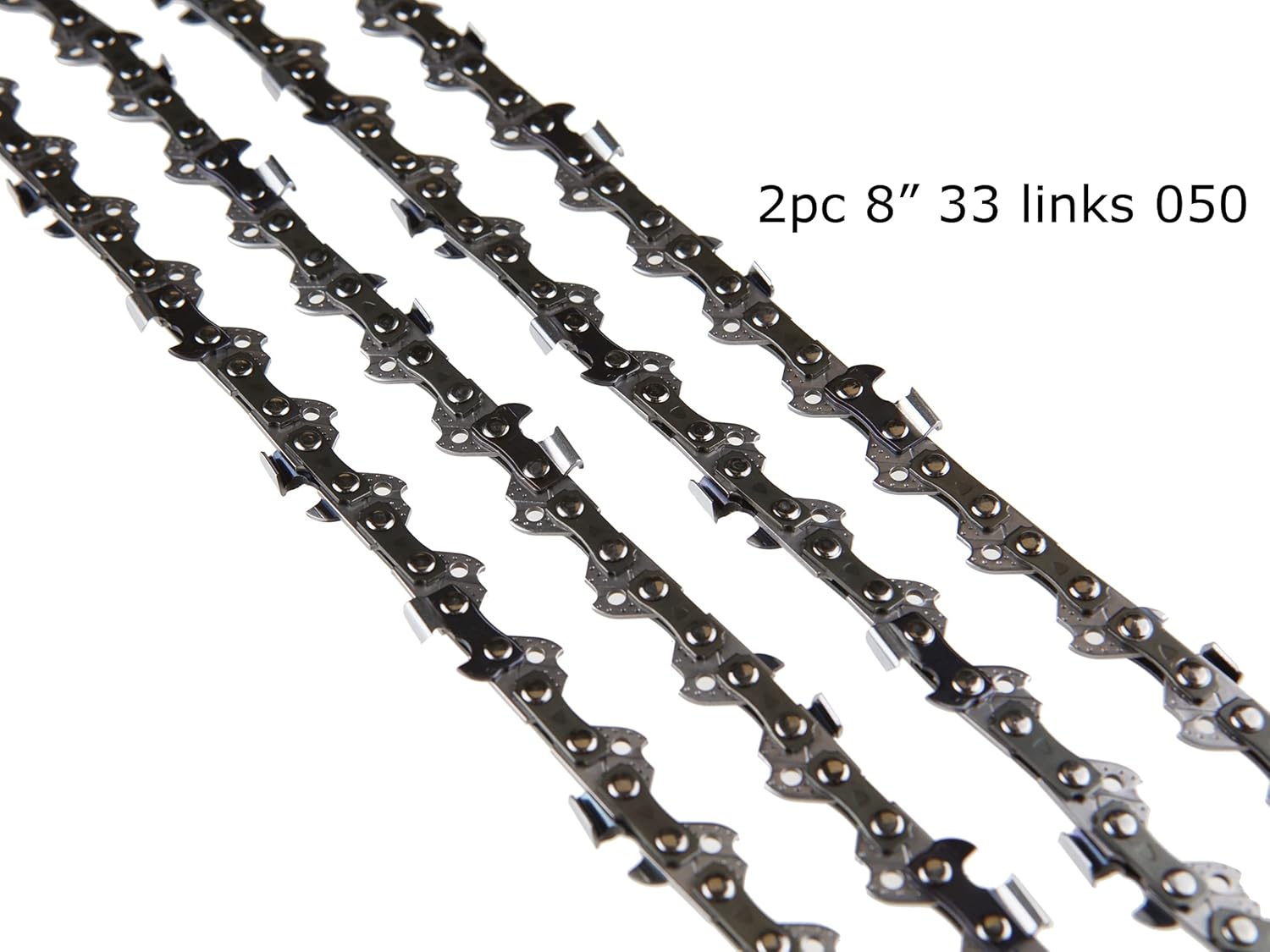 3PC 8" Pole Saw Chain 3/8" LP .050 G 33 DL Replacement Chains for Harbor Freight Portland 62896 68862