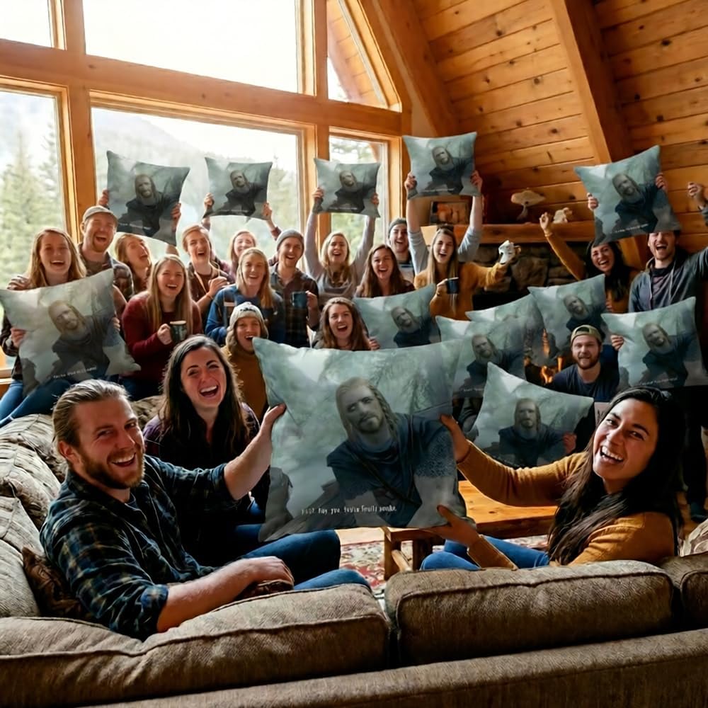 ZHUHOO You're Finally Awake Bedroom Couch Sofa Square Pillow Case Home Decorative Throw Pillow Covers 18x18 Inch