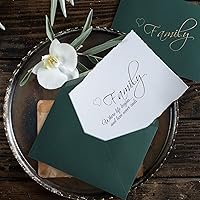 Vista 5 de Jutom 250 tarjetas de regalo de boda A7, sobres de 5 x 7 pulgadas, sobres de invitación con solapa en V para tarjetas de 5 x 7 pulgadas, sobres